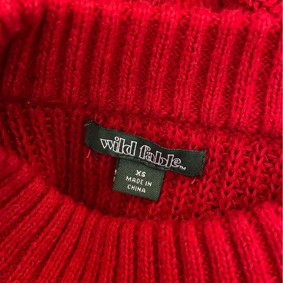 180. Wild Fable Cropped Sweater, Size XS, EUC - Picture 5 of 6